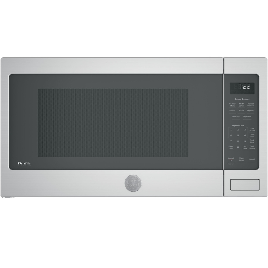 Microondas Empotrable 2.2 Pies GE Profile 62 Cm Controles De Coccion Con Sensores Acero Y Gris