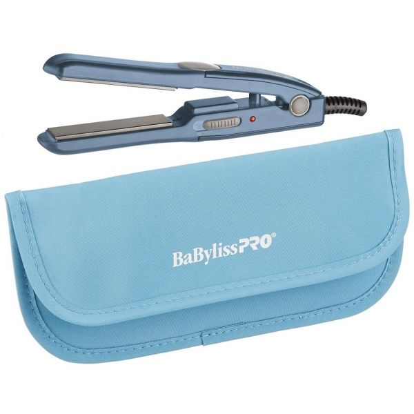 Mini Plancha De Cabello Babyliss Pro Nano Titanium 13 Mm 1/2" 430°F Azul