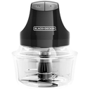 Mini Procesador De Alimentos Black+Decker 4 Tazas 2 Vel Con Tazon De Vidrio 150W Negro