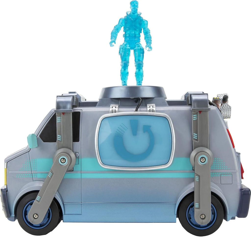 Mini Vans Fortinite Recruit Jonesy Con Sonido Y Figura Translucida De Fortnite Articulada Multicolor