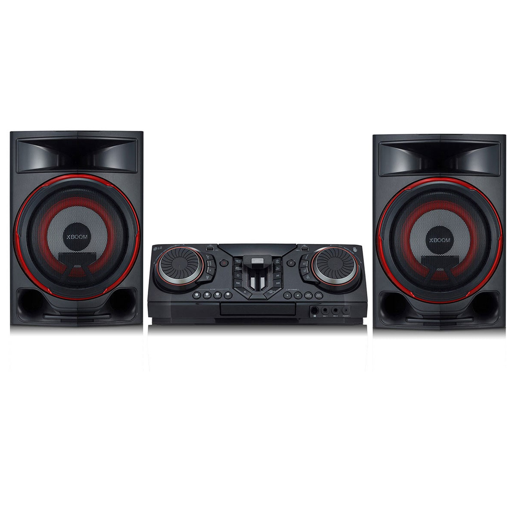 Minicomponente LG Xboom Con Bluetooth Iluminacion De Ritmo Party Accelerator Karaoke 2350W Negro