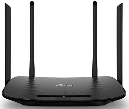 Modem Router Tp-Link AC1200 Inalambrico 1200 Mbps Doble Banda VDSL/ADSL 4 Antenas Negro