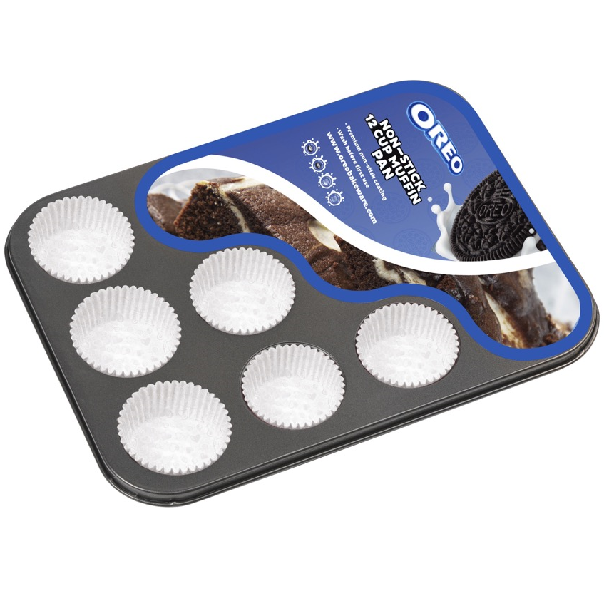 Molde Oreo Para Cupcakes De 12 Uds Gris
