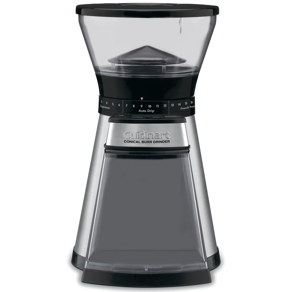 Molino Electrico De Cafe Cuisinart Conico Programable 18 Ajustes De Molienda Apagado Automatico Acero