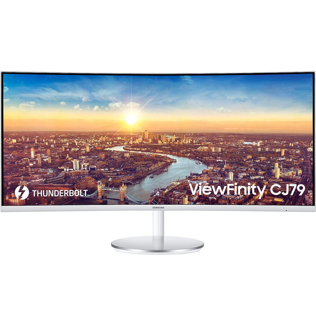 Monitor 34" Samsung Curvo ViewFinity CJ79 Pantalla Ultra Ancha WQHD QLED Thunderbolt 3 100 Hz 4 ms AMD FreeSync