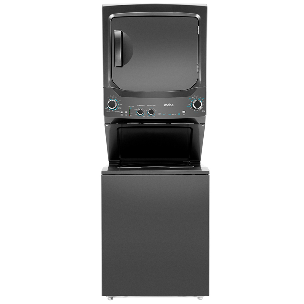 Morocha Mabe Ultra Capacity 24 kg Con Tecnologia AI Infusor Ciclo Sanitizado Aqua Saver Gris