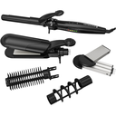 Multiestilizador Remington Para Rizar Engarzar Y Alisar Con 5 Acc Negro