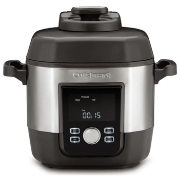 Multiolla De Presion Cuisinart 5.6 Lts 12 Configuraciones Preprogramadas 1000W Acero Y Negro
