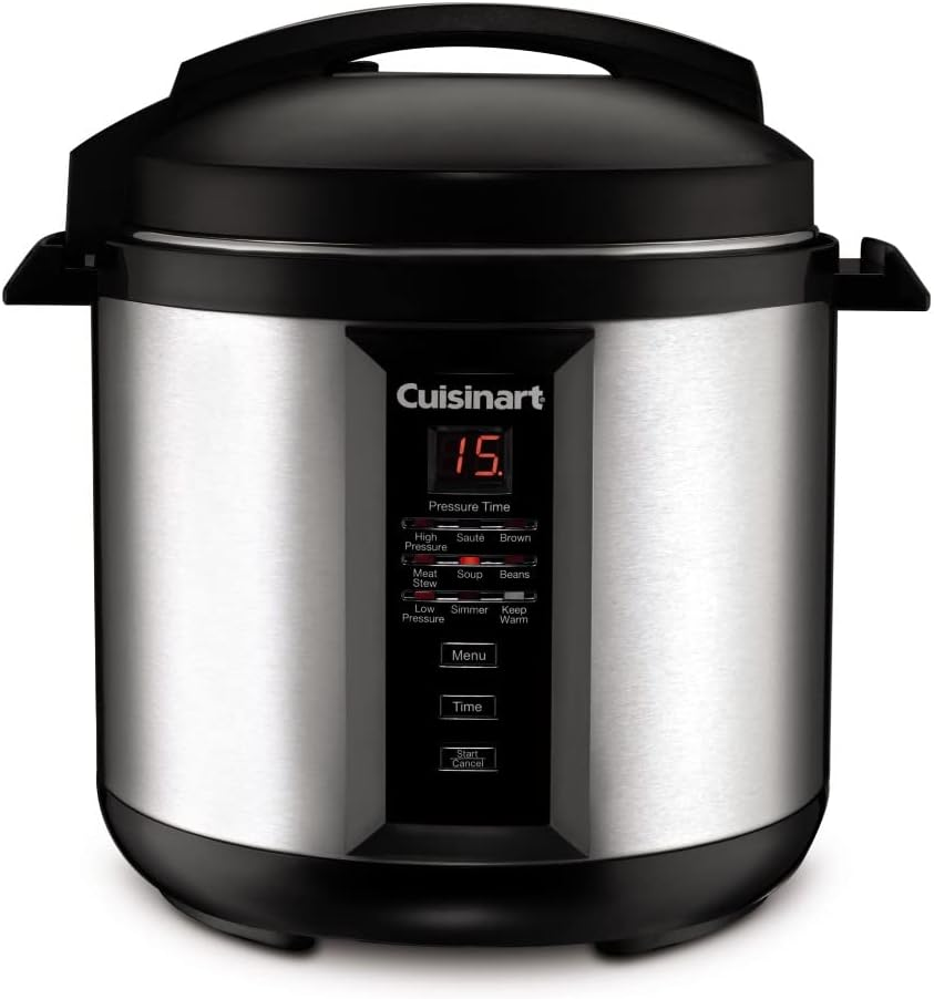 Multiolla De Presion Cuisinart 7.5 Lts Con Opciones De Coccion 1300W Acero Y Negro