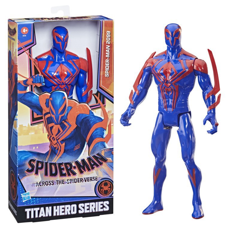 Muñeco Spider Man 2099 Hasbro Titan Hero Articulado 30 Cm Azul