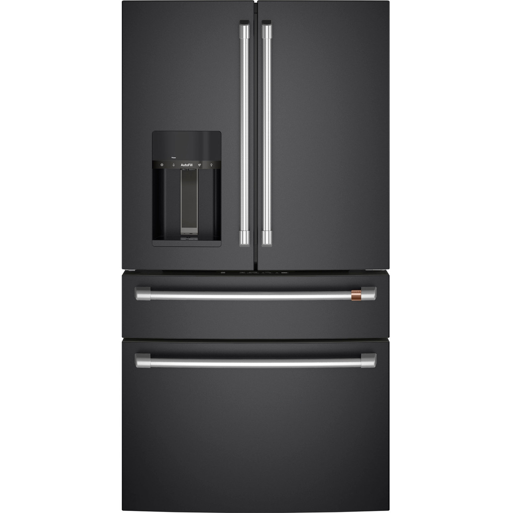 Nevera Cafe 23 Pies Smart Con Dispensador 4 Ptas 91 Cm Negro Mate