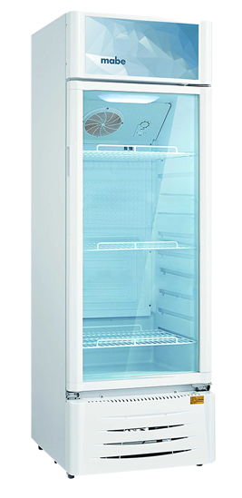 Nevera Exhibidora Vertical Mabe 310 Lts Blanco
