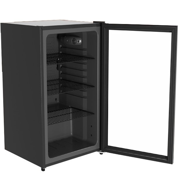 Nevera Exhibidora Vertical Royal 140 Lts 1 Pta Negro