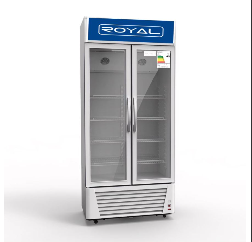 Nevera Exhibidora Vertical Royal 570 Lts 2 Ptas Blanco