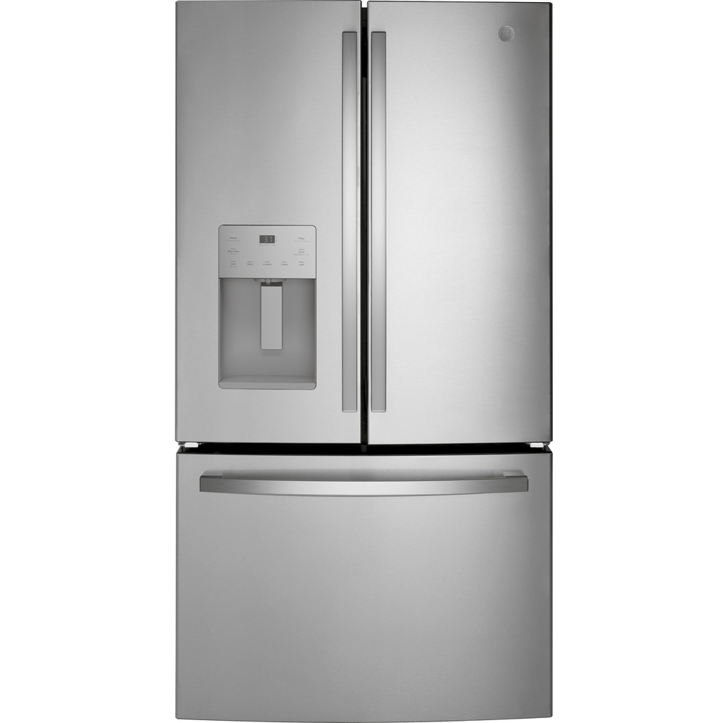 Nevera GE 26 Pies Con Dispensador 3 Ptas 92 Cm Acero