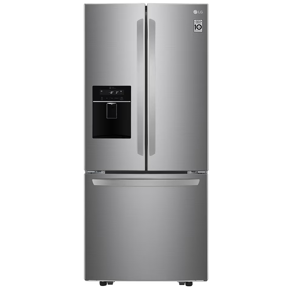Nevera LG 22 Pies Inverter Con Dispensador 3 Ptas 76 Cm Acero