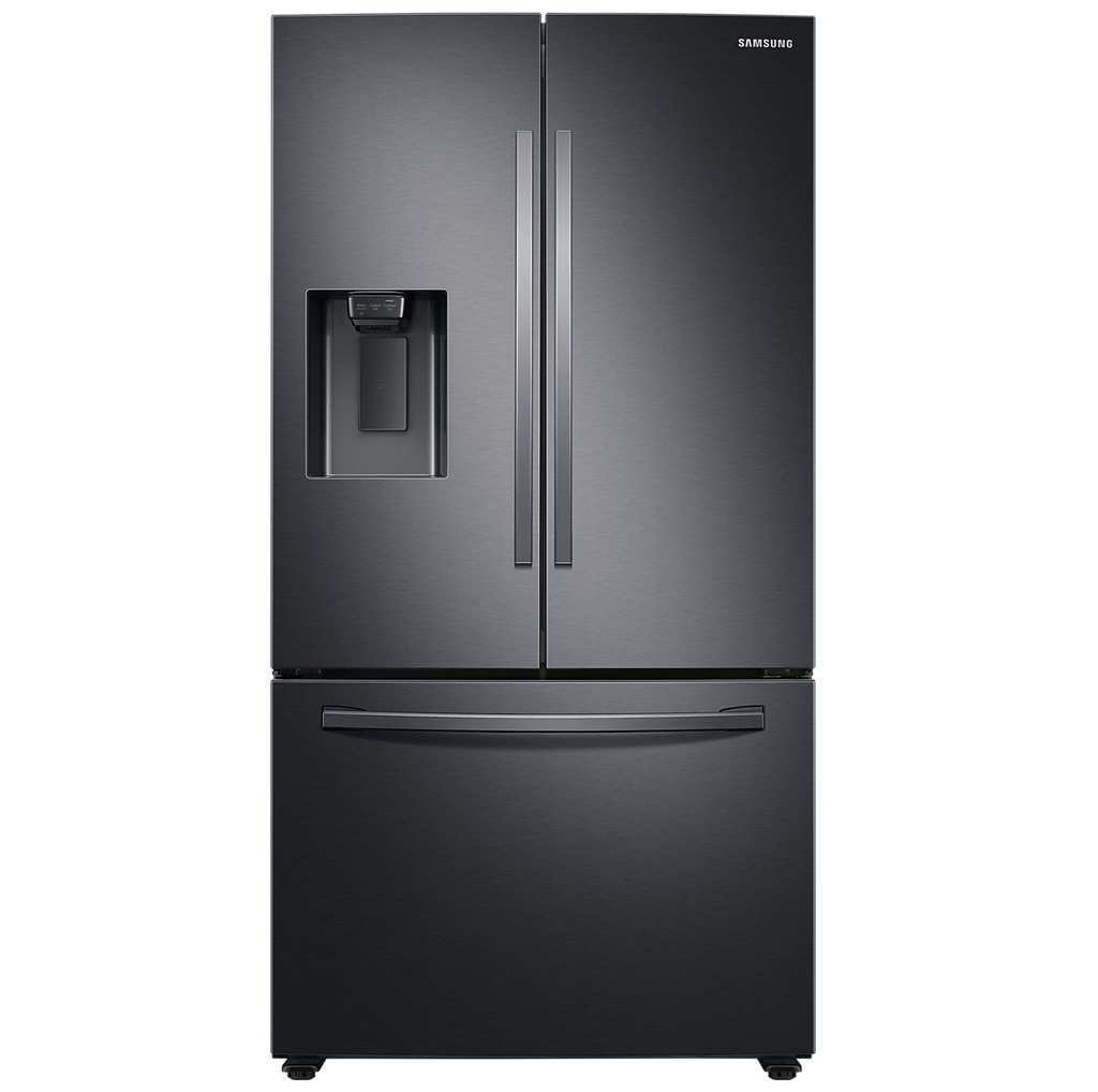 Nevera Samsung 27 Pies Inverter Con Dispensador Maquina De Hielo 3 Ptas 91 Cm Negro Mate