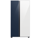 Nevera Samsung Bespoke 28 Pies Inverter Smart 2 Ptas 92 Cm Azul Marino Y Blanco