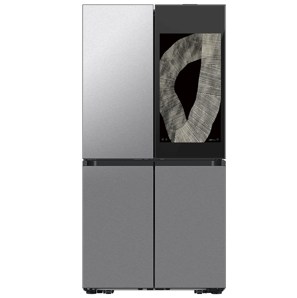 Nevera Samsung Bespoke 29 Pies AI Family Hub Inverter FlexZone 5 Modos Apertura Automatica 4 Ptas 92 Cm Gris