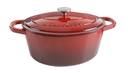 Olla Crock Pot 6.6 Lts Para Horno Holandes Hierro Fundido Artesanal Rojo