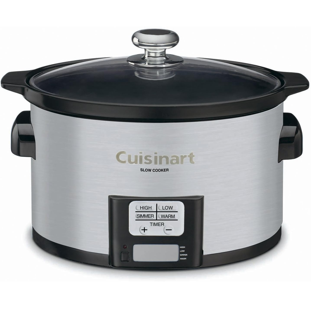 Olla De Coccion Lenta Cuisinart 4 Lts Programable Tactil 1350W Acero