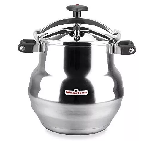 Olla De Presion Magefesa Alustar 22 Lts 3 Sistemas De Seguridad Acero