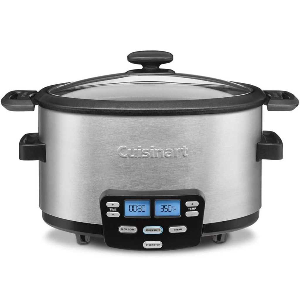 Olla Multifuncion Cuisinart 3 En 1 4 Lts 3 Funciones Programables 1200W Acero