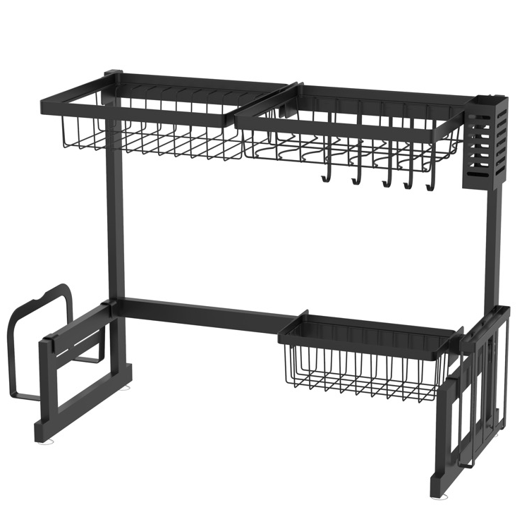 Escurridor De Platos Kennedy 2 Niveles Negro