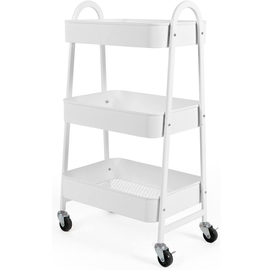 Organizador Kennedy 3 Niveles Con Ruedas Blanco
