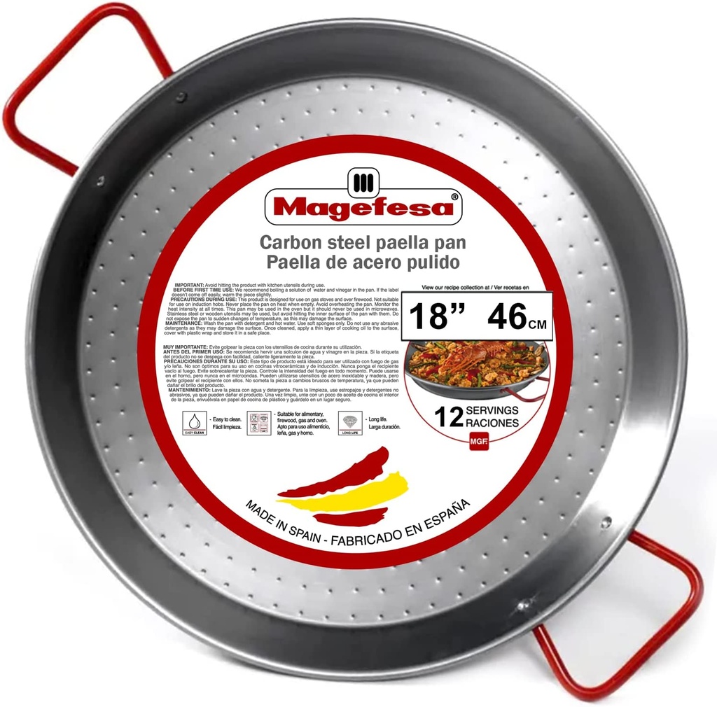 Paellera Magefesa 46 Cm Acero