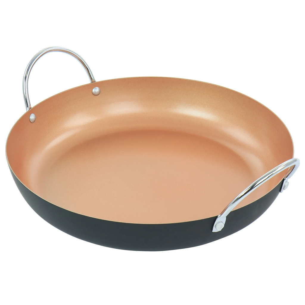 Paellera Oster Stonefire 28 Cm Cobre Y Negro