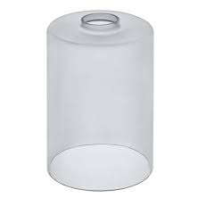 Pantalla Home Depot Cilindrica Vidrio Ahumado Gris