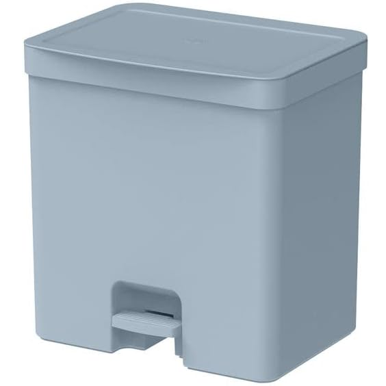 Papelera OU Trium 20 Lts Con Tapa Y Pedal Azul