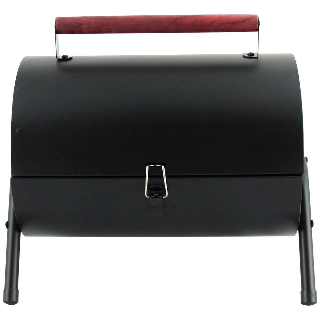 Parrillera A Carbon Gibson Home 5 Pzas Tipo Barril Con Estantes Negro