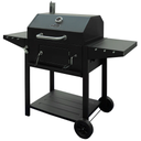 Parrillera A Carbon Westinghouse Deluxe Con Ruedas Y Estantes Negro