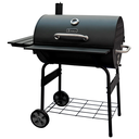 Parrillera A Carbon Westinghouse Tipo Barril Con Ruedas Y Estantes Negro