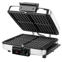 Parrillera Electrica Black+Decker 3 En 1 Antiadherente Con Placas Reversibles Para Wafles 900W Plateado