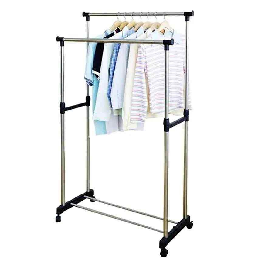 Perchero Ideal Furniture 2 Barras Ajustables Carga 15 Kg Acero