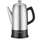 Percolador Electrico Cuisinart Clasico 12 Tazas Con Boquilla Y Mango Ergonomico Acero