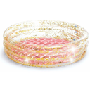Piscina Inflable Intex Para Bebes Con Escarcha Piso Inflable Transparente dorado