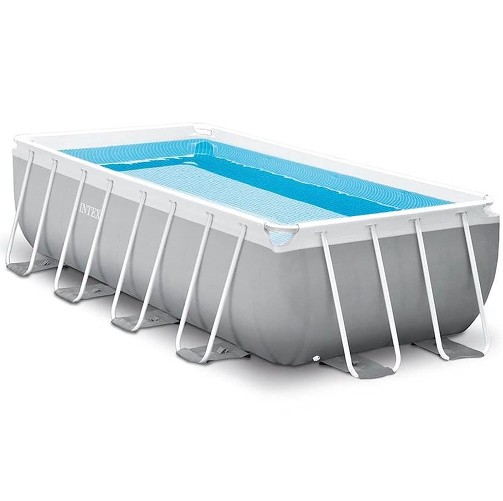 Piscina Intex Prism Frame Rectangular 600x300146 Cm Con Acc Gris