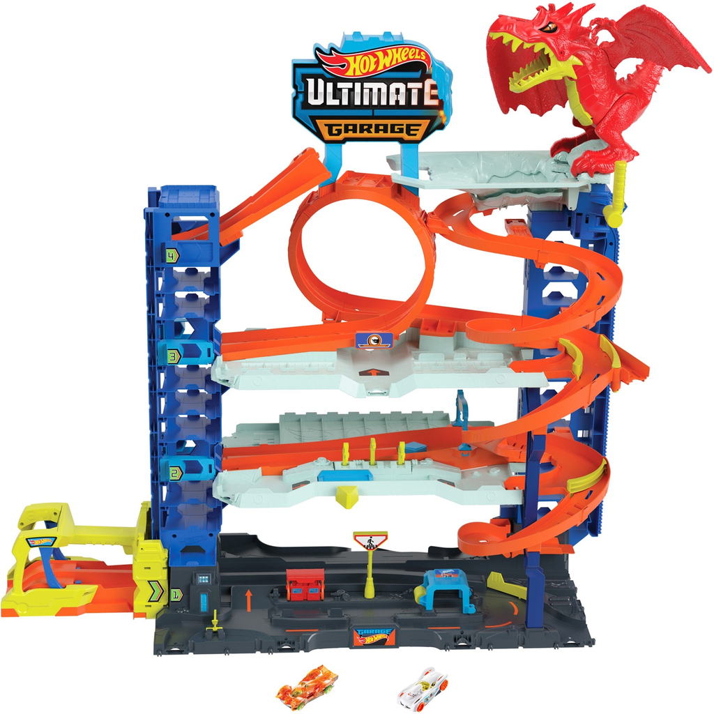 Pista Hot Wheels City Ultimate Garage 4 Niveles Con 2 Carros Multicolor