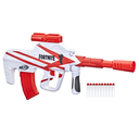 Pistola Lanzadora Nerf Edicion Fortinite Con 10 Dardos Y Mira Telescopica Blanco Y Rojo