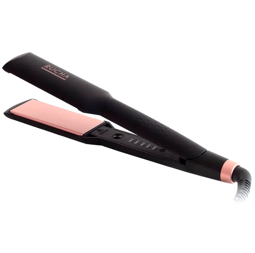 Plancha De Cabello Rucha Titanium Keratin 38 Mm 1 1/2" 450°F Negro