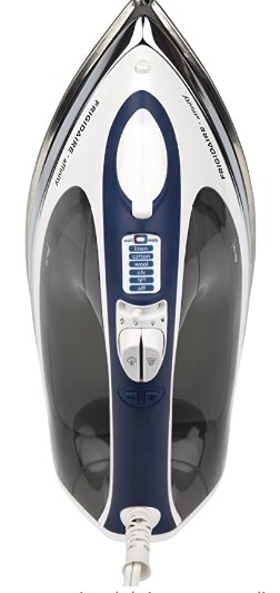 Plancha De Ropa Frigidaire A Vapor Con Apagado Automatico Autolimpieza Y Antigoteo 1600W Blanco