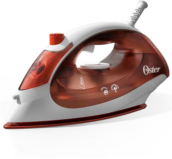 Plancha De Ropa Oster A Vapor Antiadherente Blanco Y Rojo