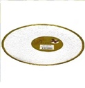 Plato Decore De Vidrio Transparente Y Dorado