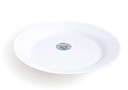 Plato Marinex De Vidrio Blanco