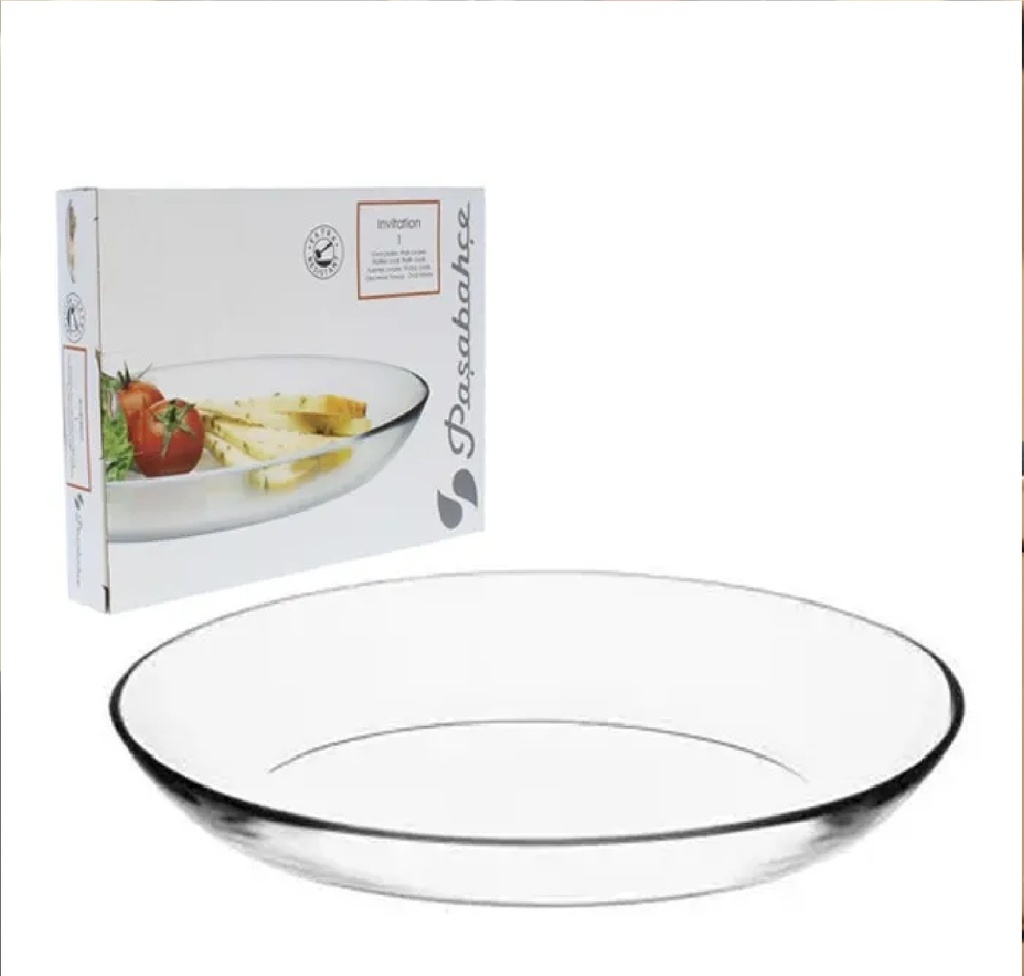 Plato Pasabahce Invitation De Vidrio Transparente