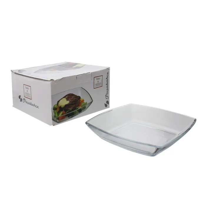Platos Pasabahce 6 Pzas Tokio De Vidrio Transparente